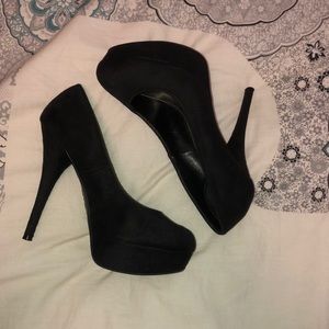 Black Platform High Heels
